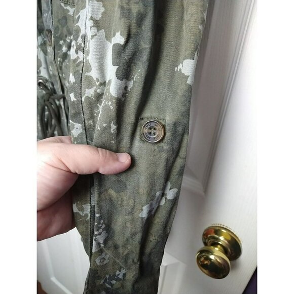 AEROPOSTALE Lightweight Cameo Military Style Drawstring Jacket. Size S - Picture 7 of 15